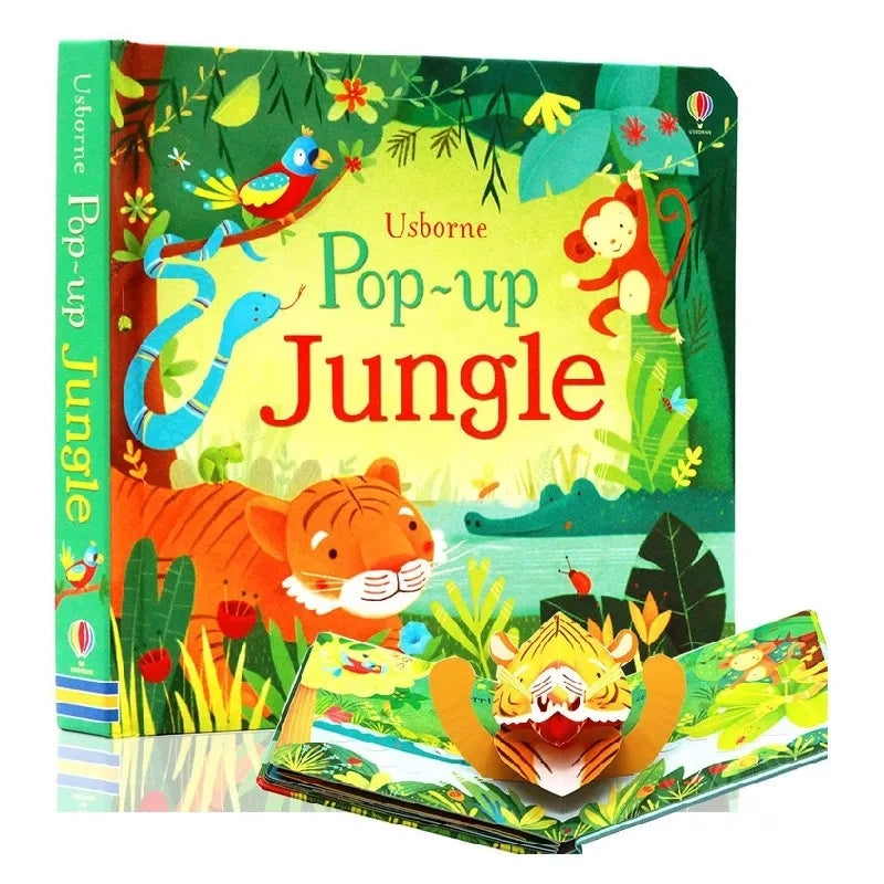 Usborne Pop Up Dinosaurs/Jungle/Garden 3D Flap Picture English Book - Baby Children Educational Learning Book