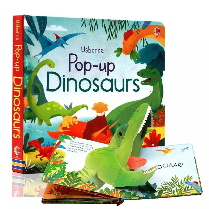 Usborne Pop Up Dinosaurs/Jungle/Garden 3D Flap Picture English Book - Baby Children Educational Learning Book