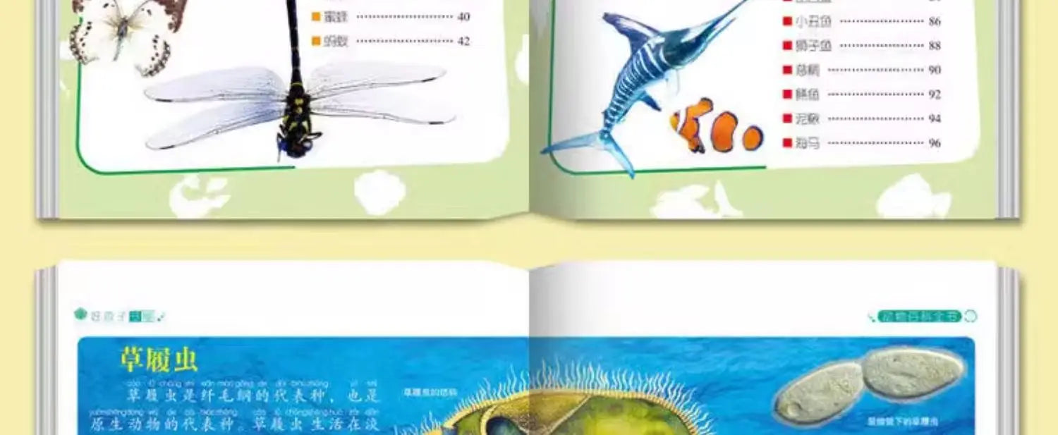 Animal Encyclopedia, Insect and Fish Children's Complete Extracurricular Books for Elementary School Students