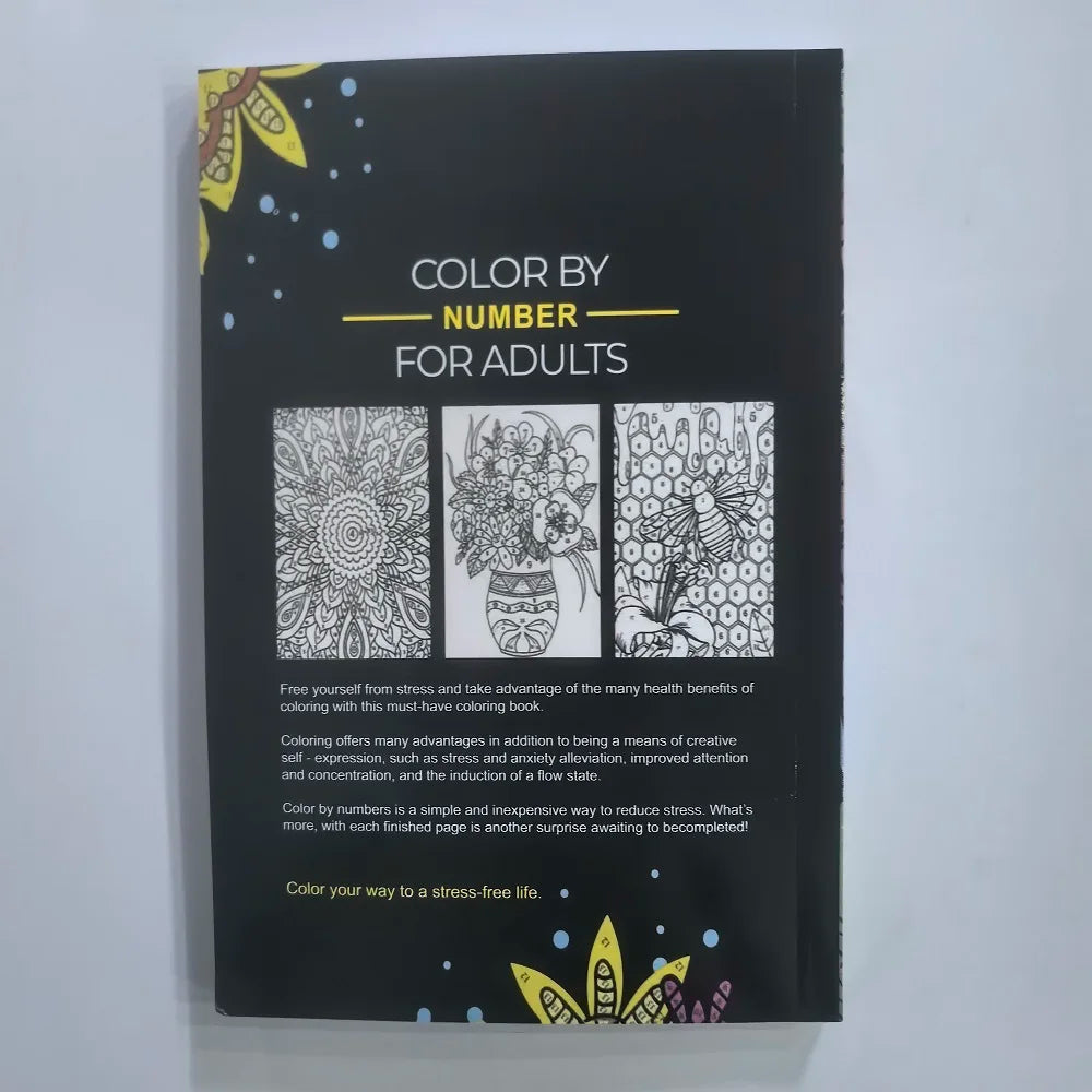 Color By Number for Adults Adult Digital Coloring Book Anxiety Therapy Coloring Book