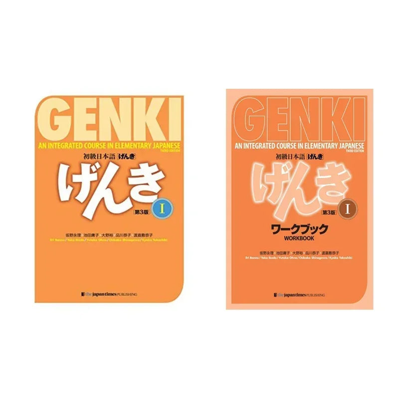 Original Genki I II Textbook workbook answer 3rd Edition learn japanese  & english Book Integrated Course Elementary books