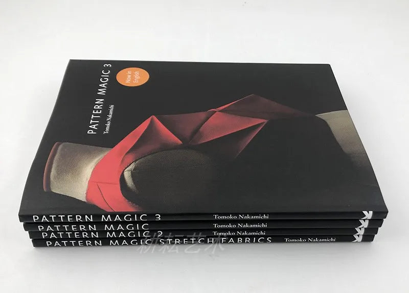 4 Books/Set English Tomoko Nakamichi Pattern Magic Books Volume 1-4 Stretch Fabrics Clothing Cutting Design Teaching Book