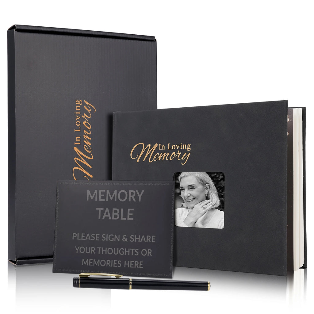 Funeral Guest Book Signature Funeral Sign In Book Reception Message Book Celebration of Life Anniversary Loving Memorial Service
