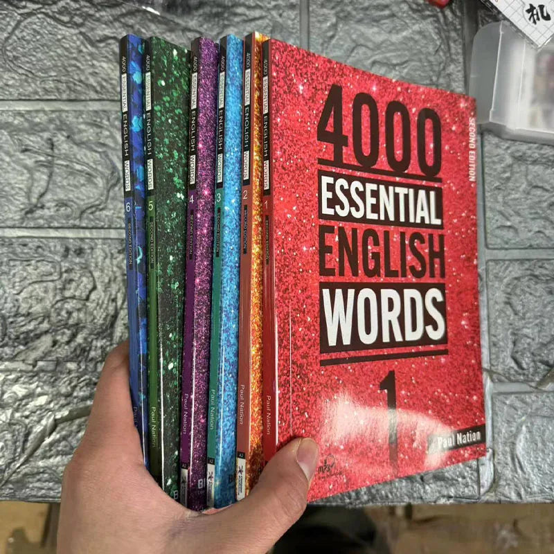 6 Books/Set New 4000 Essential English Words 1 - 6 Core Vocabulary Textbook for The Elementary Examination Books