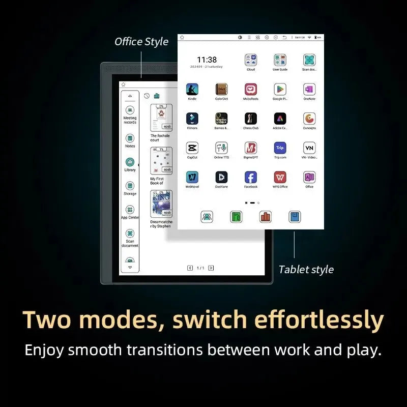 Bigme B1051C E-ink Screen Tablet 10.3 inch Ebook Reader, CPU Dimensity 900 with 6 +128GB, Android 14 Support Google Play Ereader