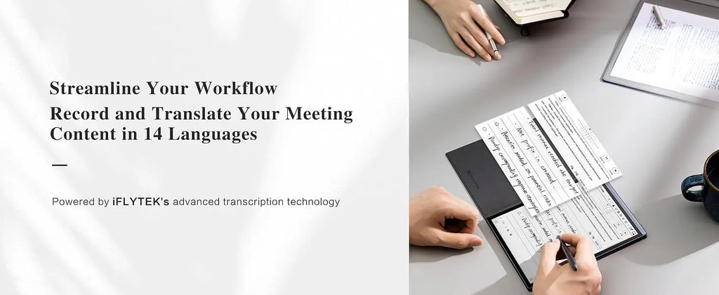 iFLYTEK AINOTE Air 2 Office Notebook 8.2" AI E Ink Tablet Smart Paper Note-Taking Tablet with Stylus