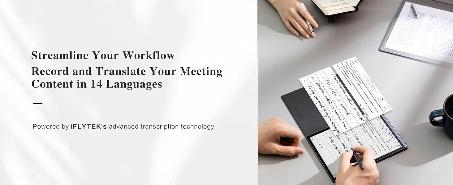 iFLYTEK AINOTE Air 2 Office Notebook 8.2" AI E Ink Tablet Smart Paper Note-Taking Tablet with Stylus