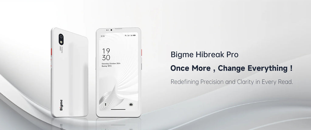 BIGME Hibreak Pro 6.13inch 300PPI E-ink screen Ebook Reader, Android 14 Open System, 8GB RAM+256GB ROM ereader Hibreak optional