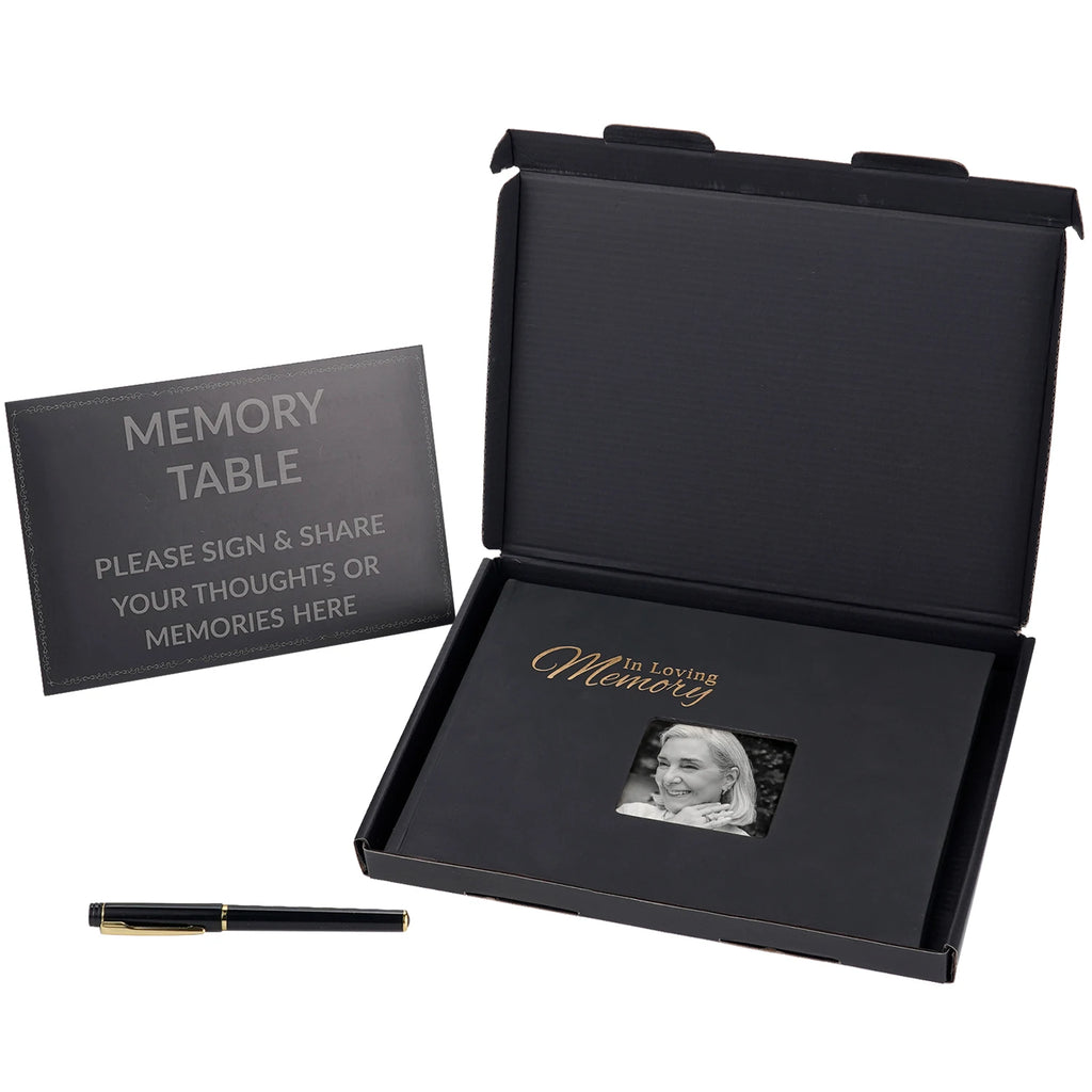 Funeral Guest Book Signature Funeral Sign In Book Reception Message Book Celebration of Life Anniversary Loving Memorial Service