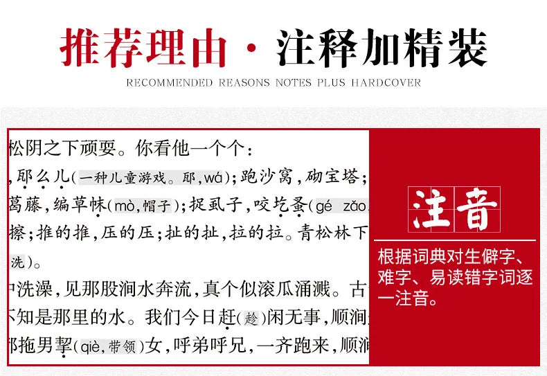 The Four Great Classical Novels, Reading Books for Primary School Students Outside of Class