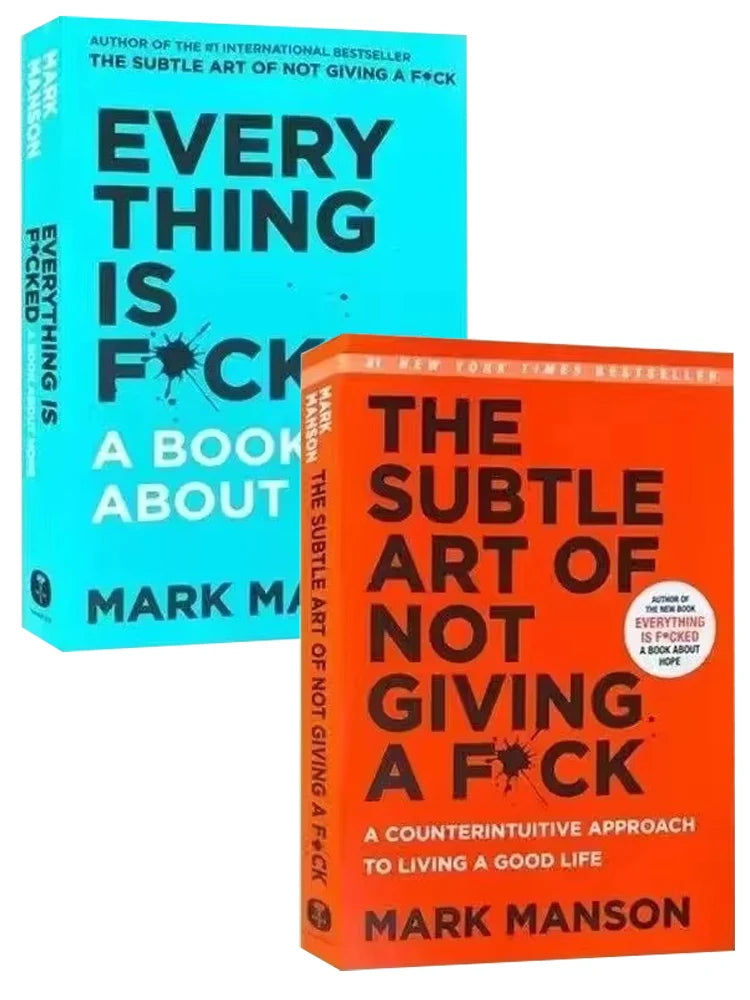 The Subtle Art of Not Giving A Fxck / Every Thing Is Fxcked By Mark Manson Self Management Stress Relief Book