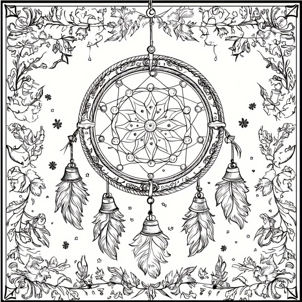 28 Pages Fairy Dream Catcher Coloring Book for Adult Stress Reduction | Colouring Book for Stress Relief and Mood Reduction