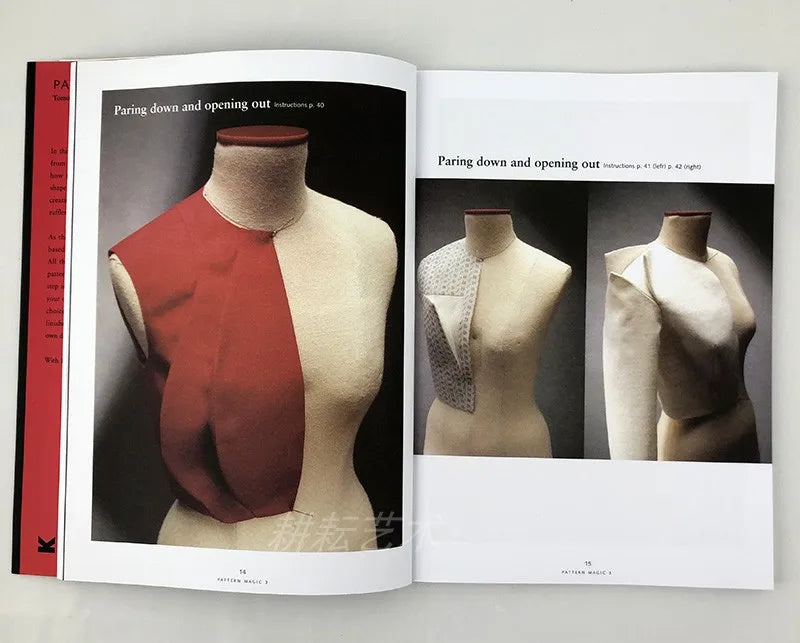 4 Books/Set English Tomoko Nakamichi Pattern Magic Books Volume 1-4 Stretch Fabrics Clothing Cutting Design Teaching Book