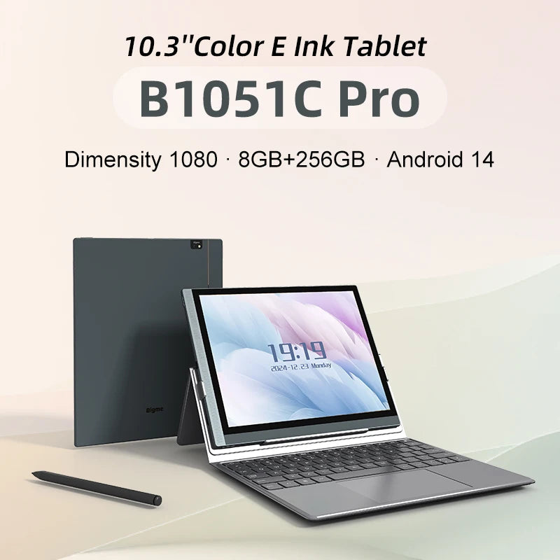 Bigme B1051C E-ink Screen Tablet 10.3 inch Ebook Reader, CPU Dimensity 900 with 6 +128GB, Android 14 Support Google Play Ereader