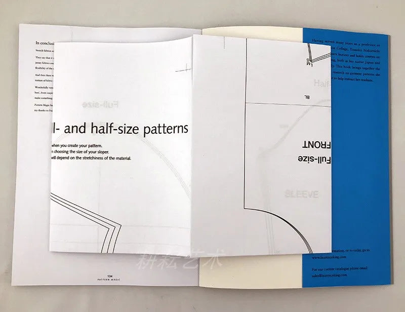 4 Books/Set English Tomoko Nakamichi Pattern Magic Books Volume 1-4 Stretch Fabrics Clothing Cutting Design Teaching Book