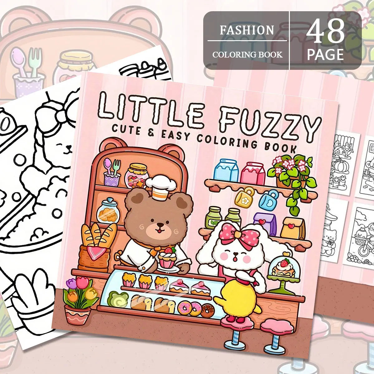 Cozy Europe Coloring Books, Charming Scenes, Easy Coloring, For Home Parent - Child DIY, Relax, Unwind, Boost Creativity