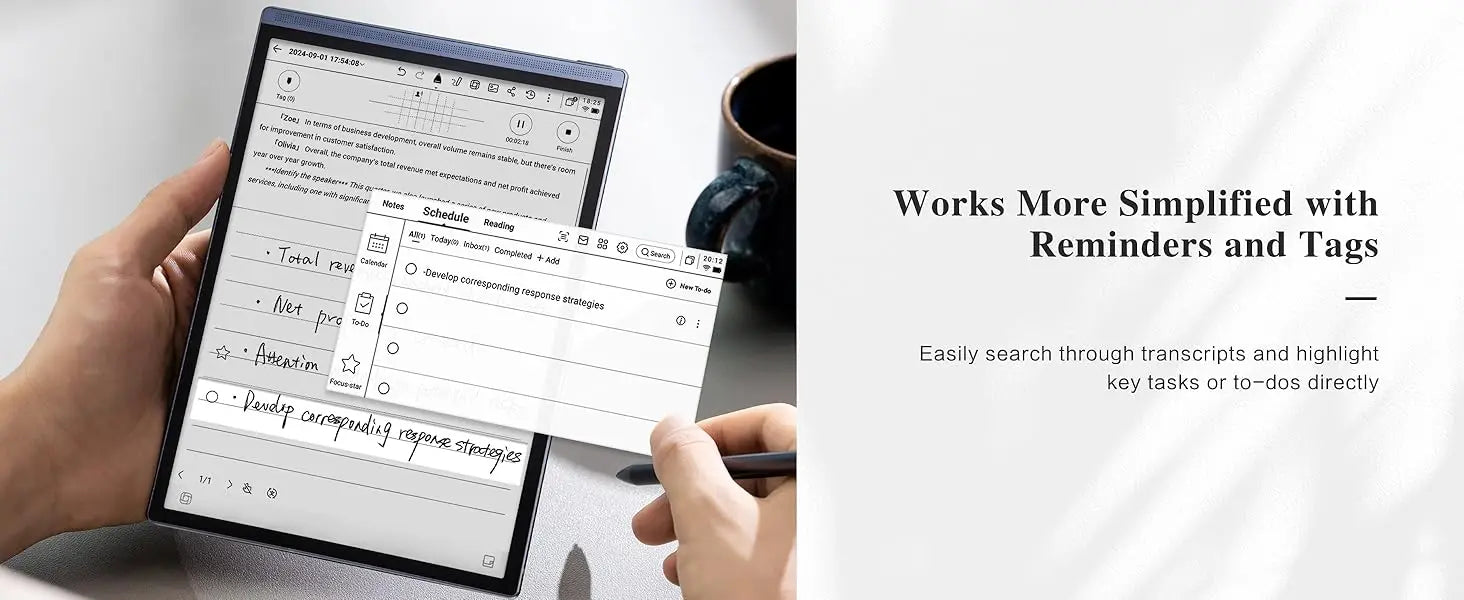 iFLYTEK AINOTE Air 2 Office Notebook 8.2" AI E Ink Tablet Smart Paper Note-Taking Tablet with Stylus
