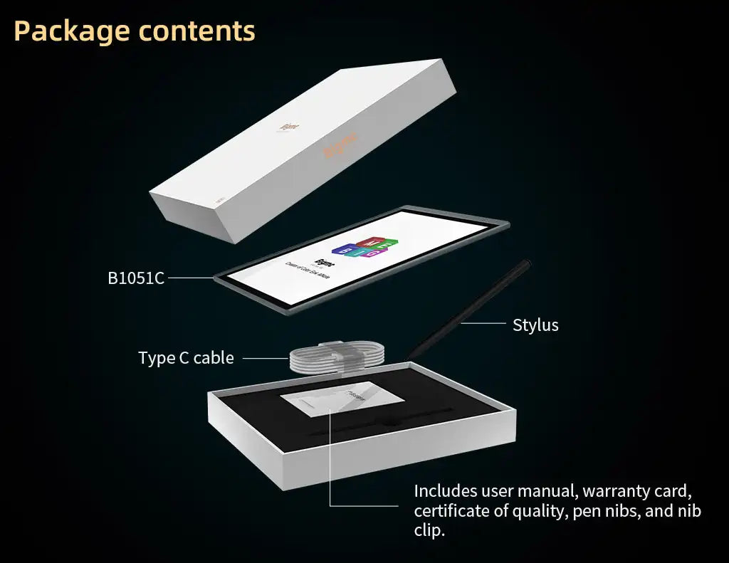 Bigme B1051C E-ink Screen Tablet 10.3 inch Ebook Reader, CPU Dimensity 900 with 6 +128GB, Android 14 Support Google Play Ereader