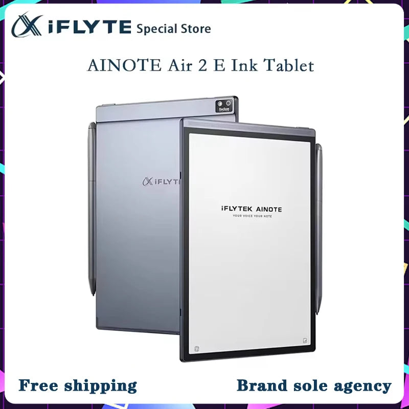 iFLYTEK AINOTE Air 2 Office Notebook 8.2" AI E Ink Tablet Smart Paper Note-Taking Tablet with Stylus