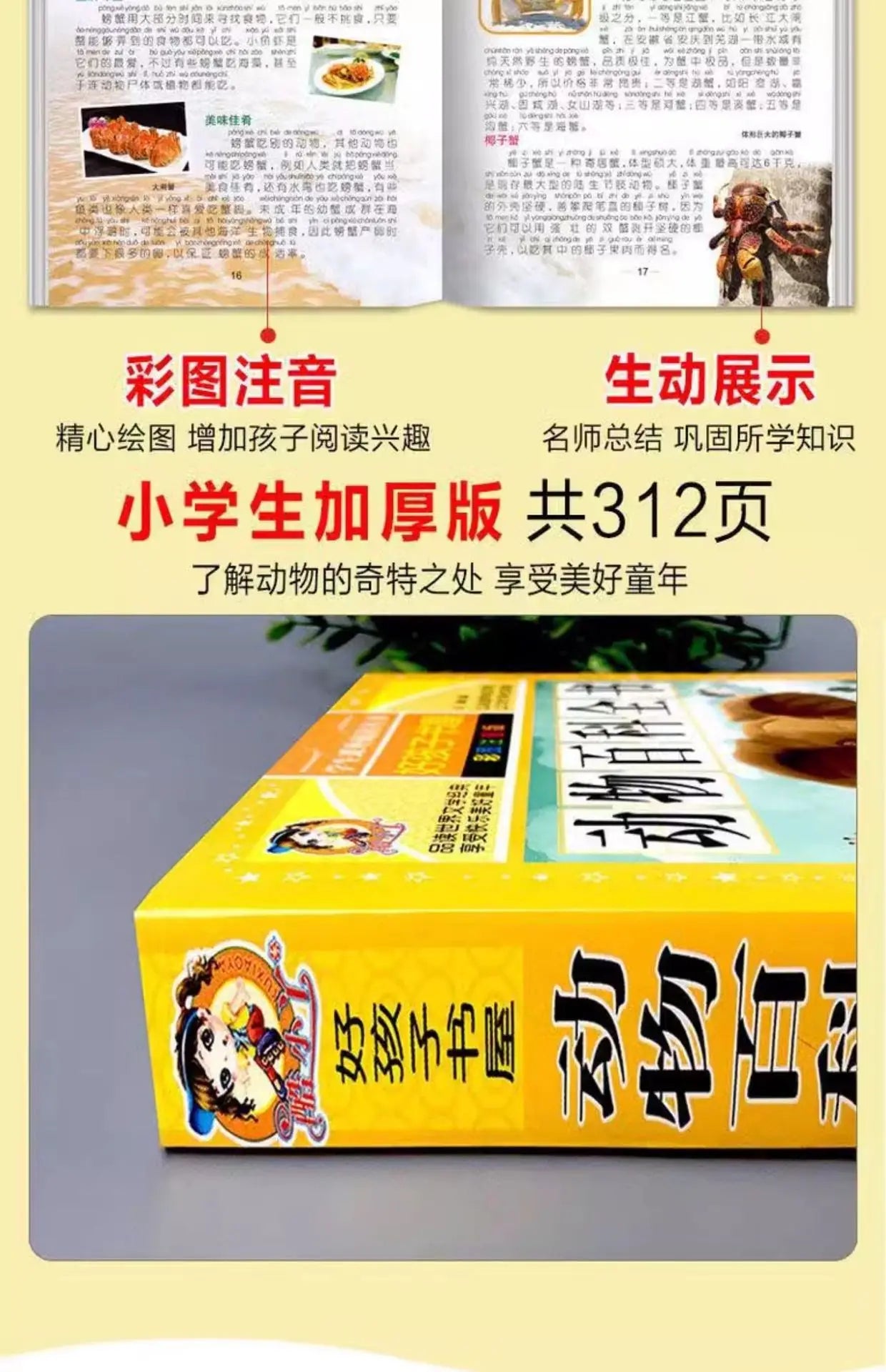 Animal Encyclopedia, Insect and Fish Children's Complete Extracurricular Books for Elementary School Students