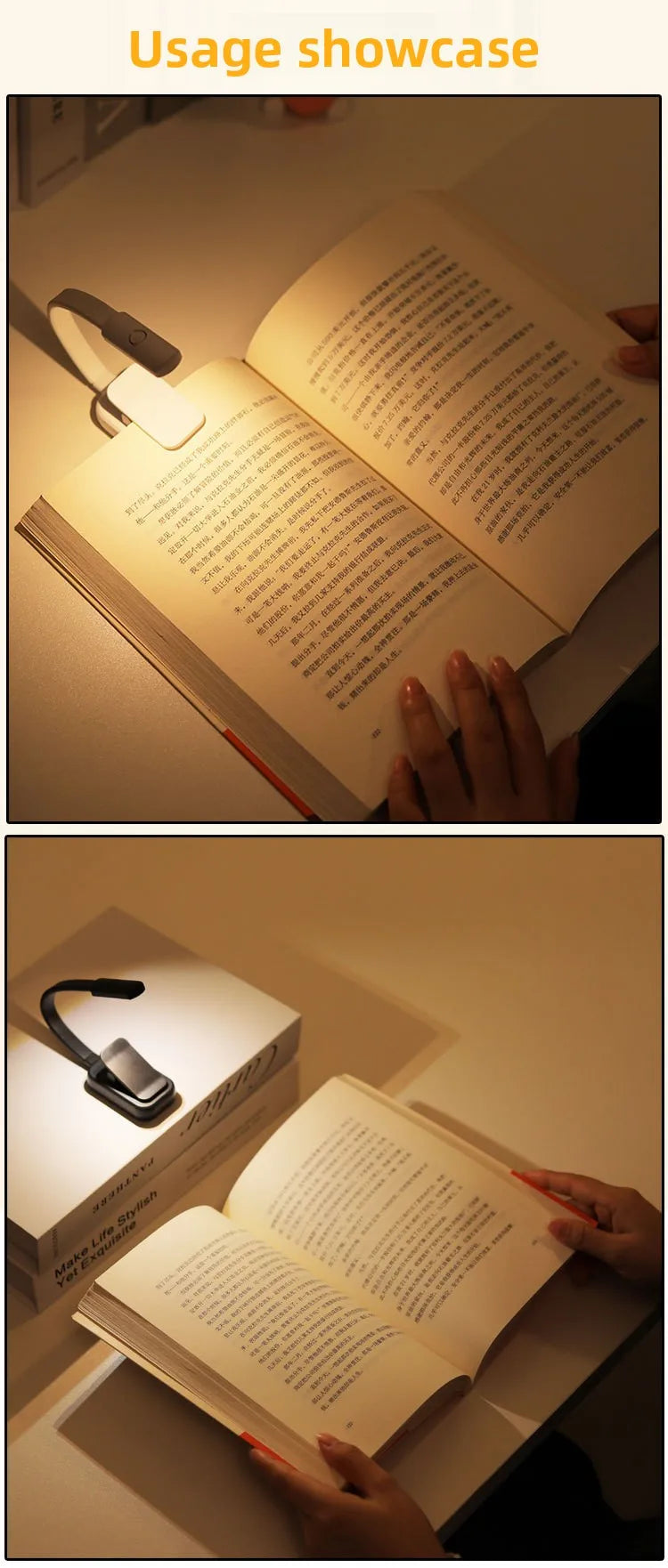 Mini led Usb Light Rechargeable Desk Lamp Reading Light Flexible Portable Mini Night Light For Books Bedside Clip Flashlight