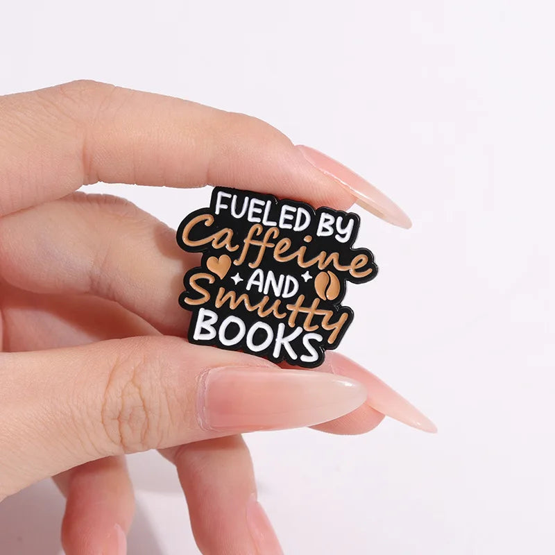Text Series Enamel Pin A brooch about reading books Backpack Hat Lapel Accessories Metal Badge Gift For Friend Jewelry Wholesale