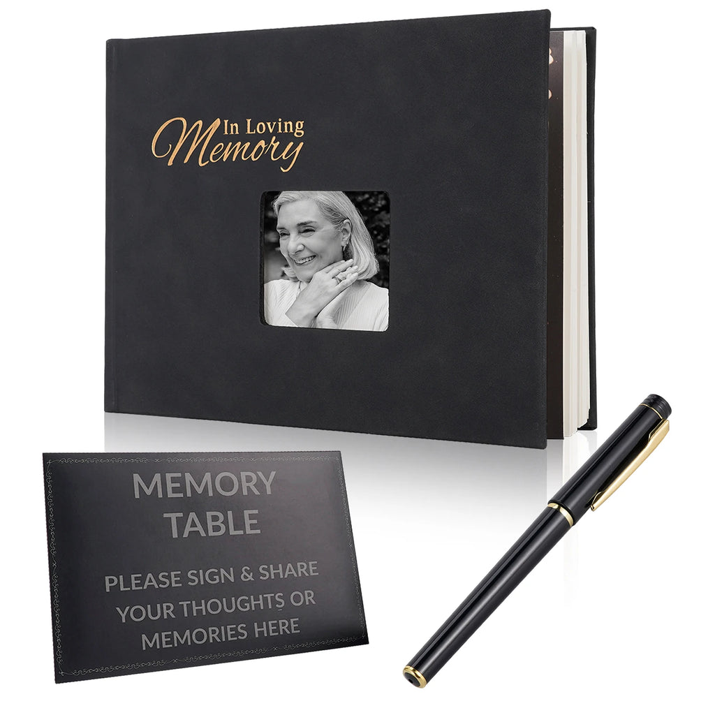 Funeral Guest Book Signature Funeral Sign In Book Reception Message Book Celebration of Life Anniversary Loving Memorial Service