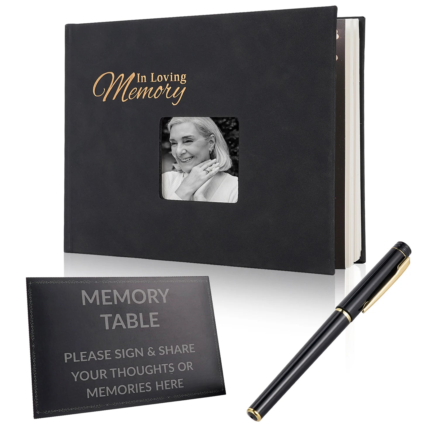 Funeral Guest Book Signature Funeral Sign In Book Reception Message Book Celebration of Life Anniversary Loving Memorial Service