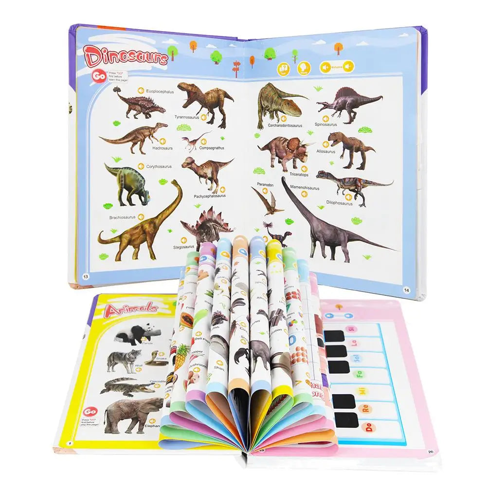 0-6 Year Old Vocabulary Reading Points English Version With Sound Early Childhood Natural English Enlightenment Speech Book