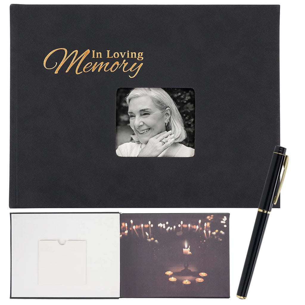 Funeral Guest Book Signature Funeral Sign In Book Reception Message Book Celebration of Life Anniversary Loving Memorial Service