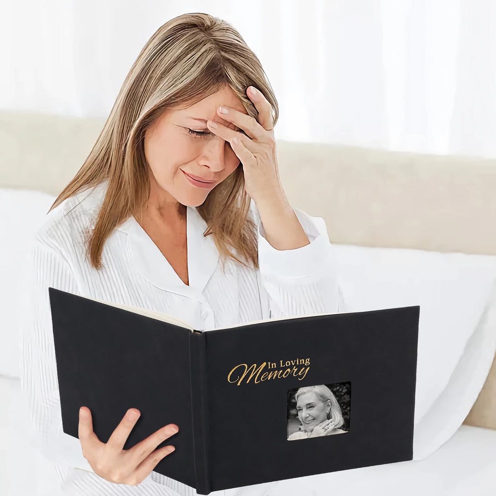 Funeral Guest Book Signature Funeral Sign In Book Reception Message Book Celebration of Life Anniversary Loving Memorial Service