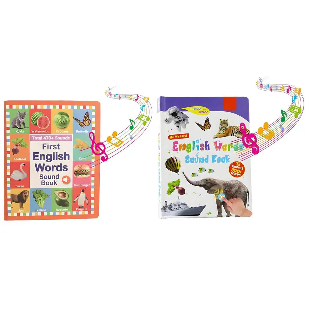 0-6 Year Old Vocabulary Reading Points English Version With Sound Early Childhood Natural English Enlightenment Speech Book