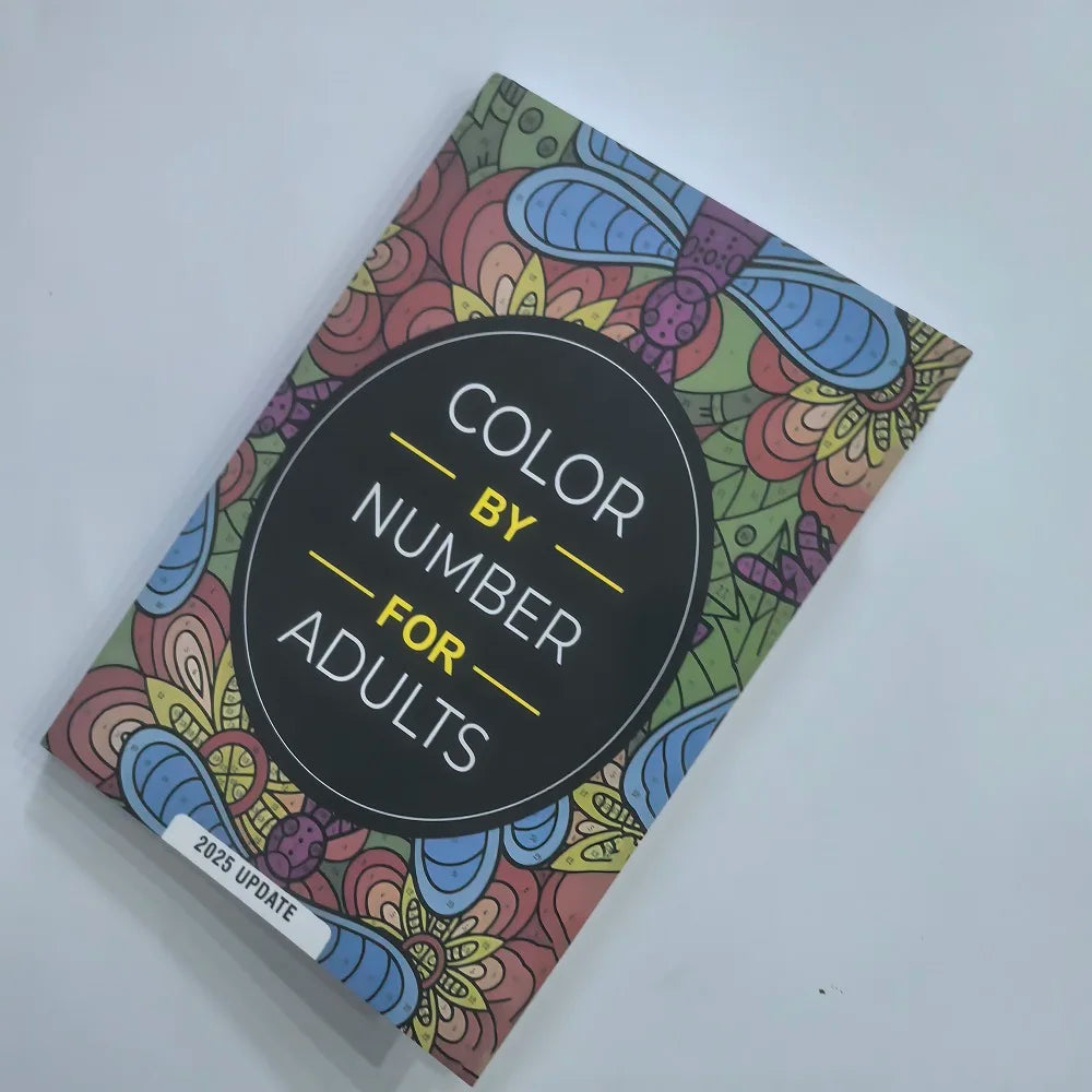 Color By Number for Adults Adult Digital Coloring Book Anxiety Therapy Coloring Book