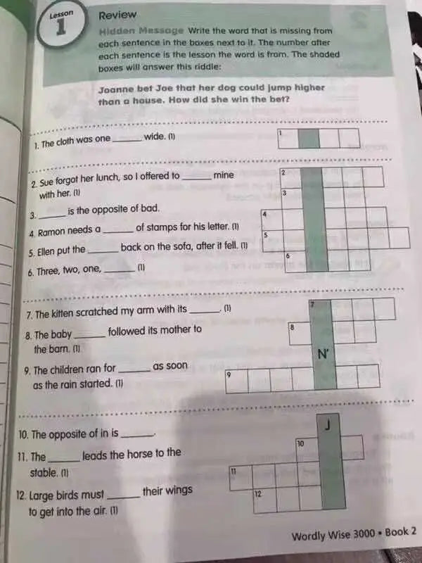 Hot Sale WORDLY WISE 3000 Book K-Book12 TOEFL English Word Vocabulary Expansion English Learning for Children