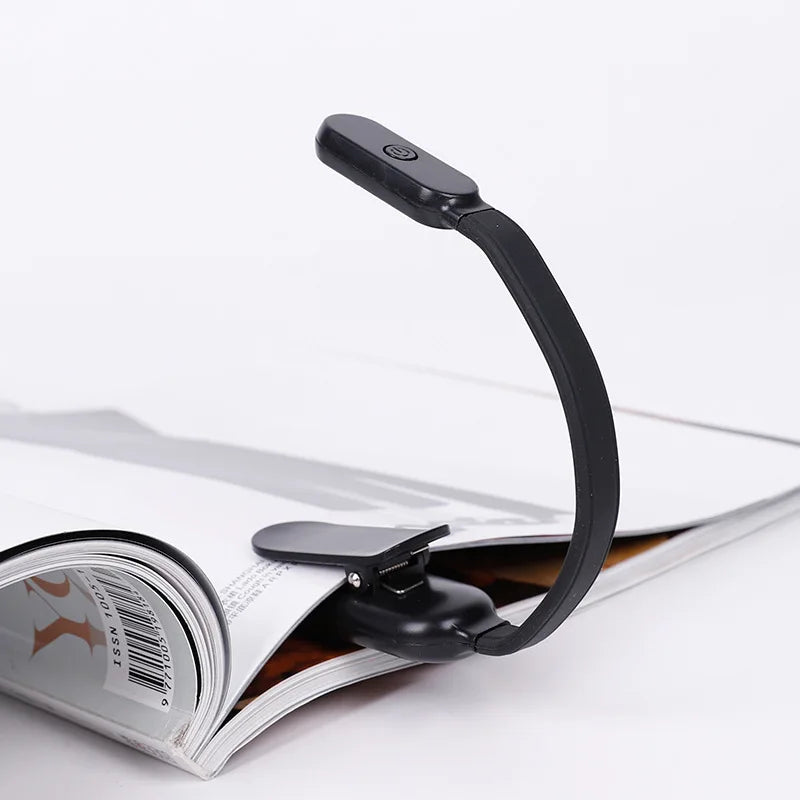 Mini led Usb Light Rechargeable Desk Lamp Reading Light Flexible Portable Mini Night Light For Books Bedside Clip Flashlight