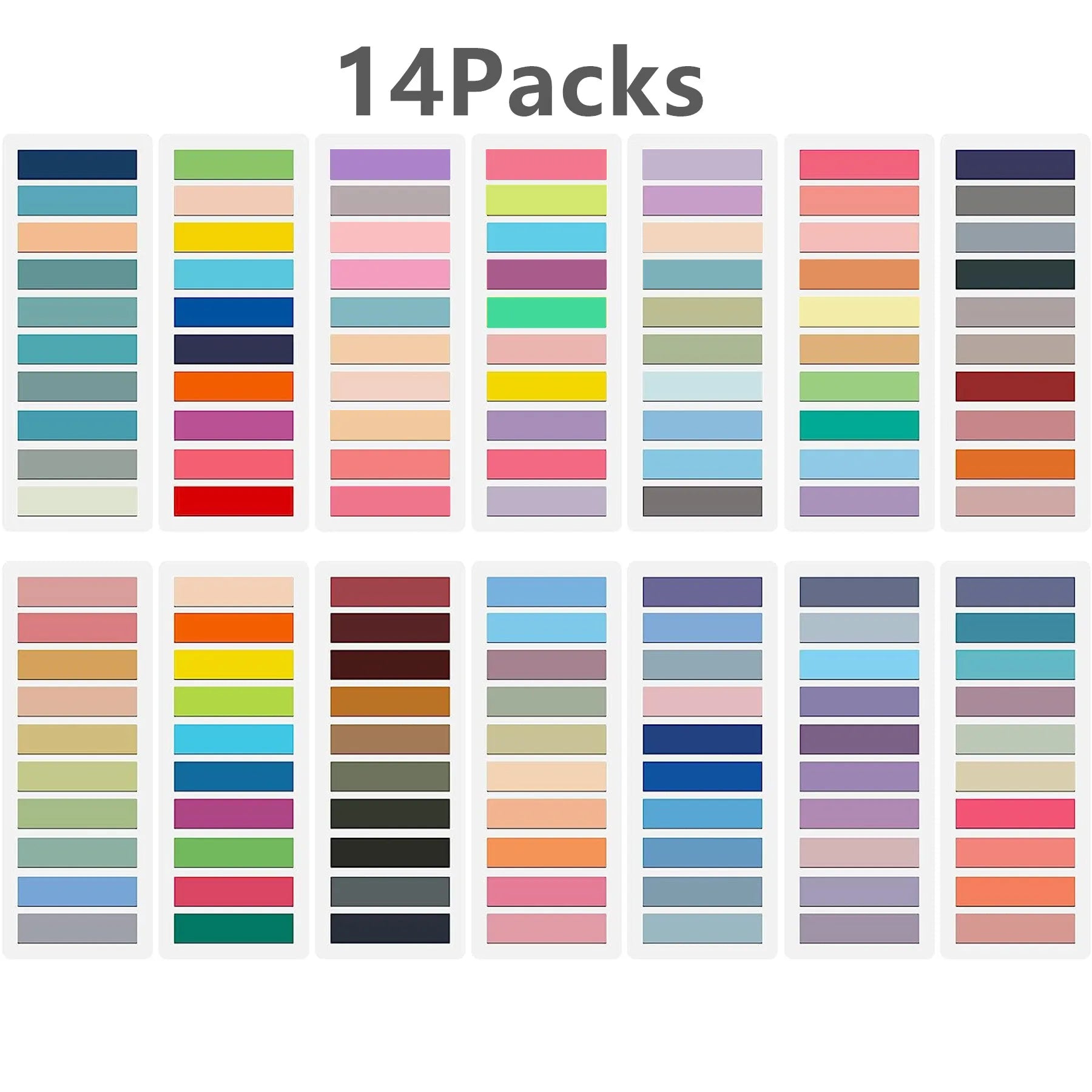 KindFuny Set Transparent Sticky Note Self-Adhesive BookMarker Annotation Reading Book Clear Tab Kawaii Cute Stationery