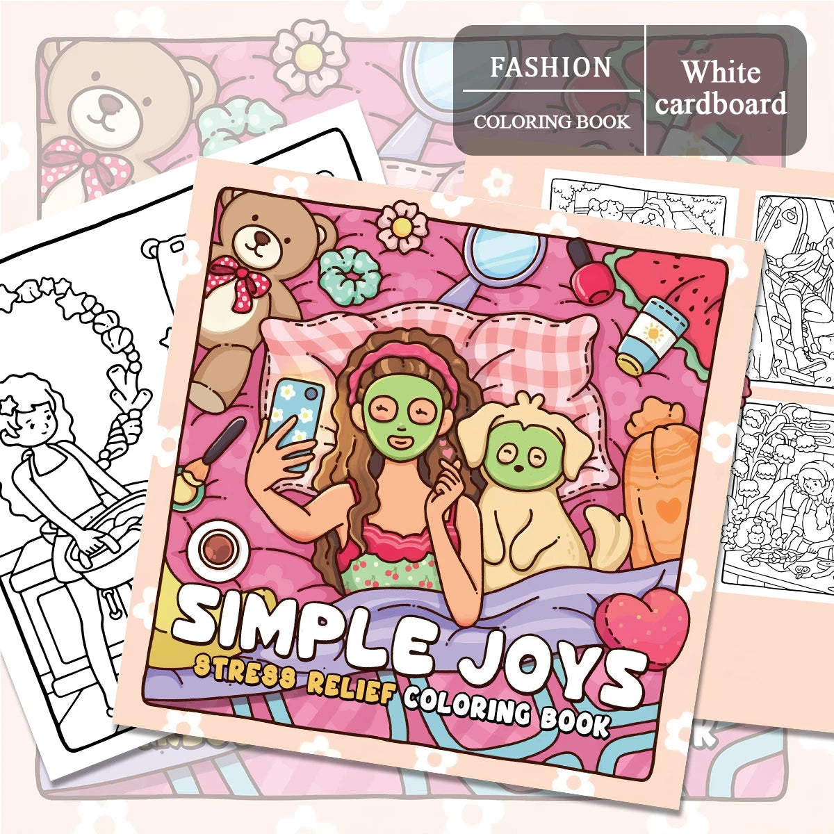 Cozy Europe Coloring Books, Charming Scenes, Easy Coloring, For Home Parent - Child DIY, Relax, Unwind, Boost Creativity