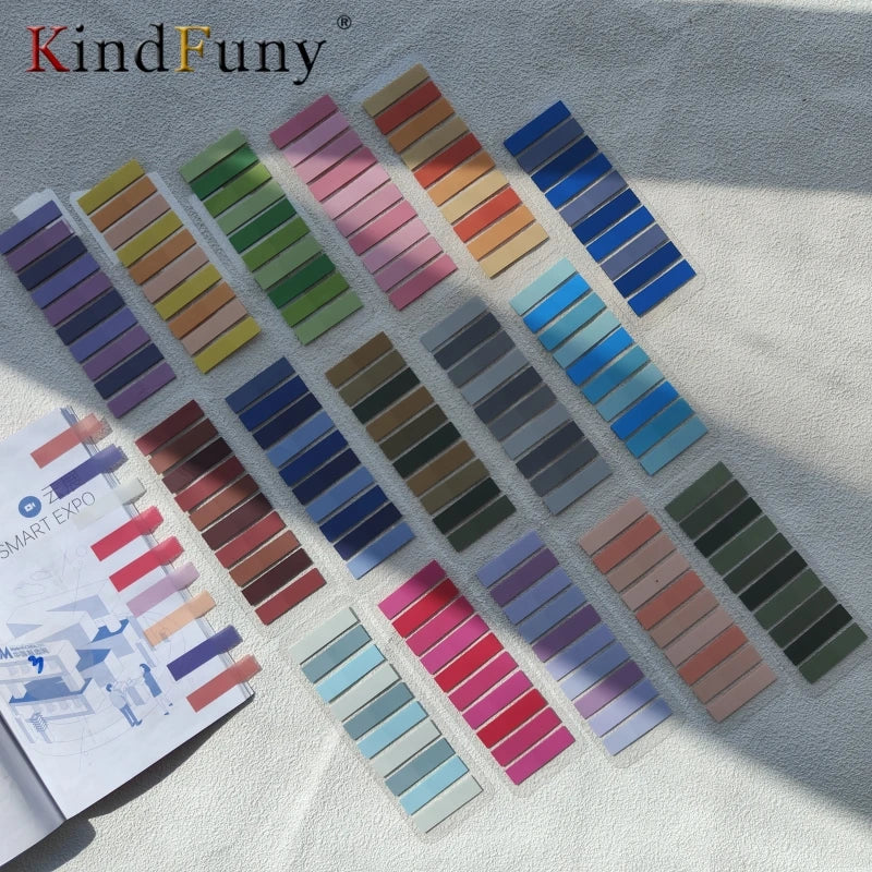 200 Sheets Color Stickers Notes Transparent Self-Adhesive Index Tabs Flags Sticky Note Stationery School Office Supplies