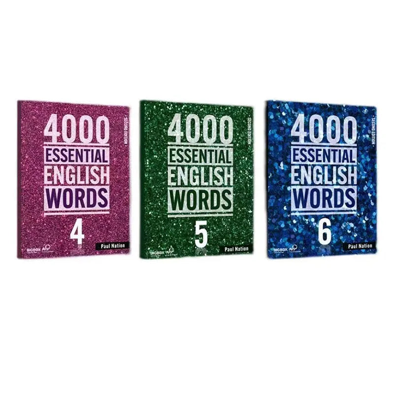 6 Books/Set New 4000 Essential English Words 1 - 6 Core Vocabulary Textbook for The Elementary Examination Books