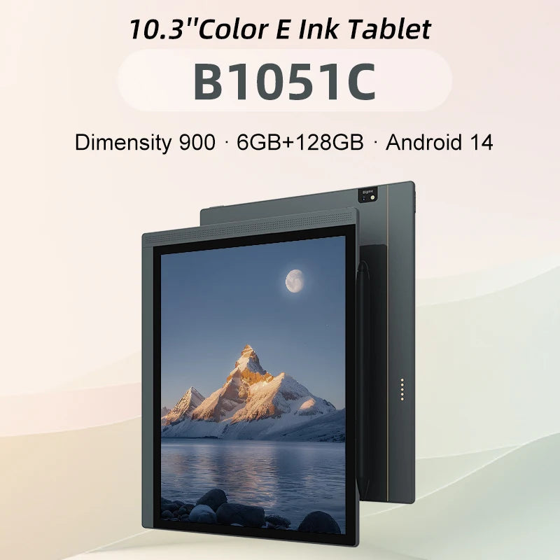 Bigme B1051C E-ink Screen Tablet 10.3 inch Ebook Reader, CPU Dimensity 900 with 6 +128GB, Android 14 Support Google Play Ereader