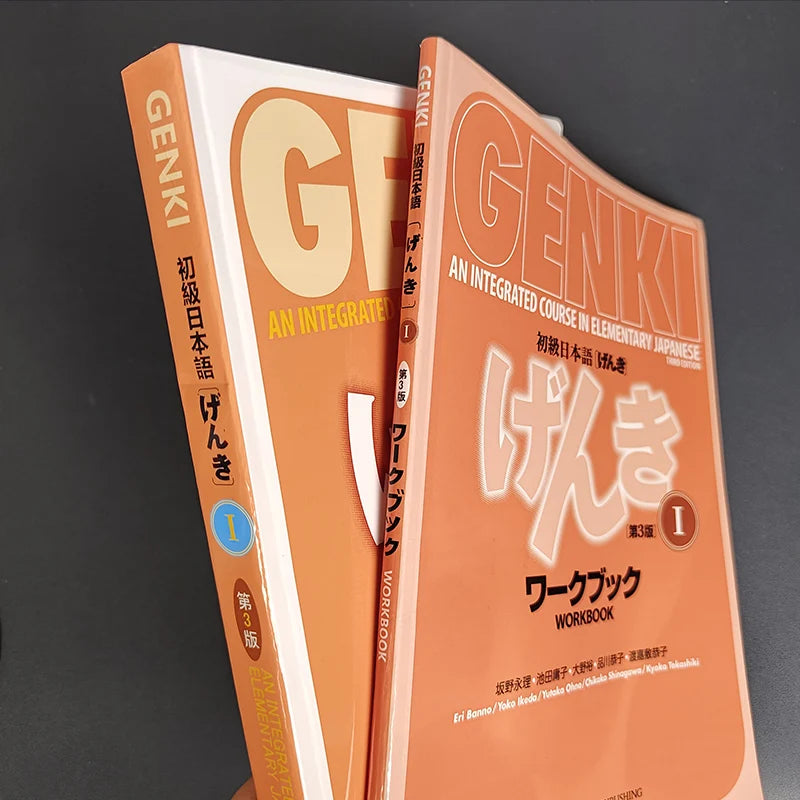 Original Genki I II Textbook workbook answer 3rd Edition learn japanese  & english Book Integrated Course Elementary books