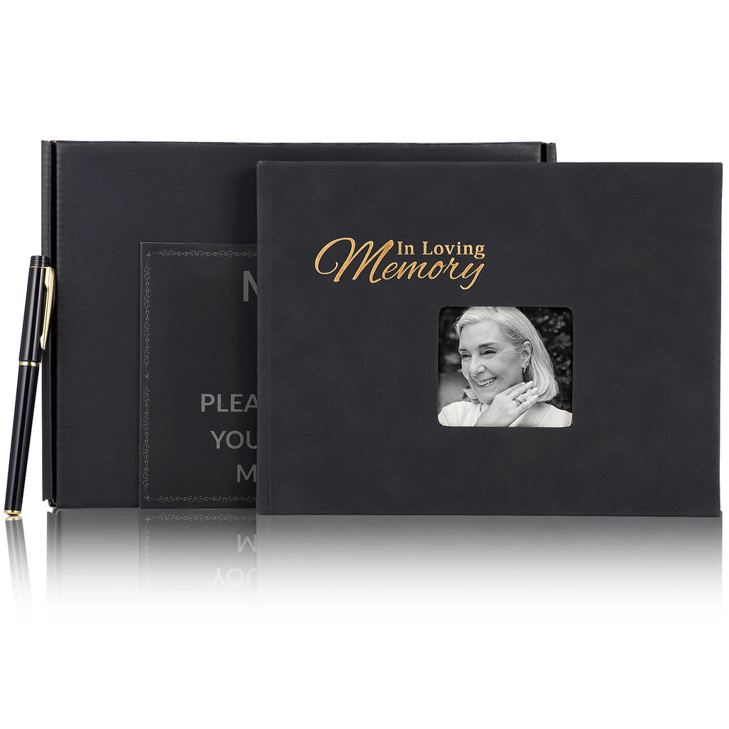 Funeral Guest Book Signature Funeral Sign In Book Reception Message Book Celebration of Life Anniversary Loving Memorial Service