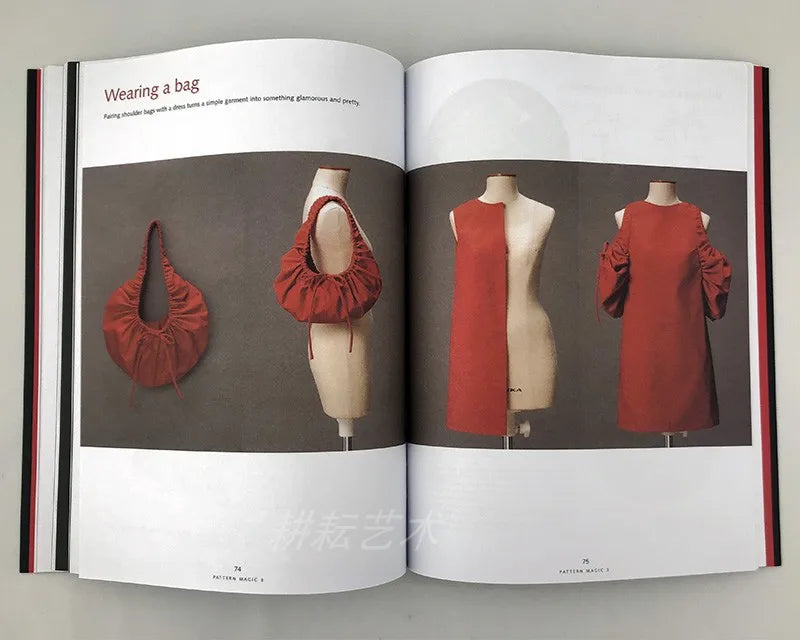 4 Books/Set English Tomoko Nakamichi Pattern Magic Books Volume 1-4 Stretch Fabrics Clothing Cutting Design Teaching Book