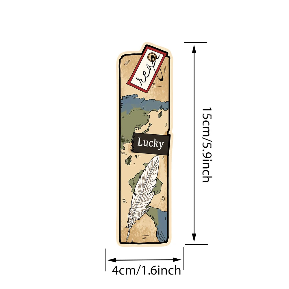 30pcs Retro Romantic Reading Books Bookish Paper Bookmarks DIY Students Reader Page Markers Library Office Page Markings