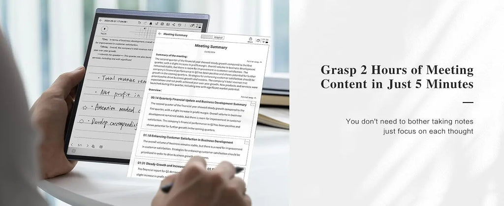 iFLYTEK AINOTE Air 2 Office Notebook 8.2" AI E Ink Tablet Smart Paper Note-Taking Tablet with Stylus